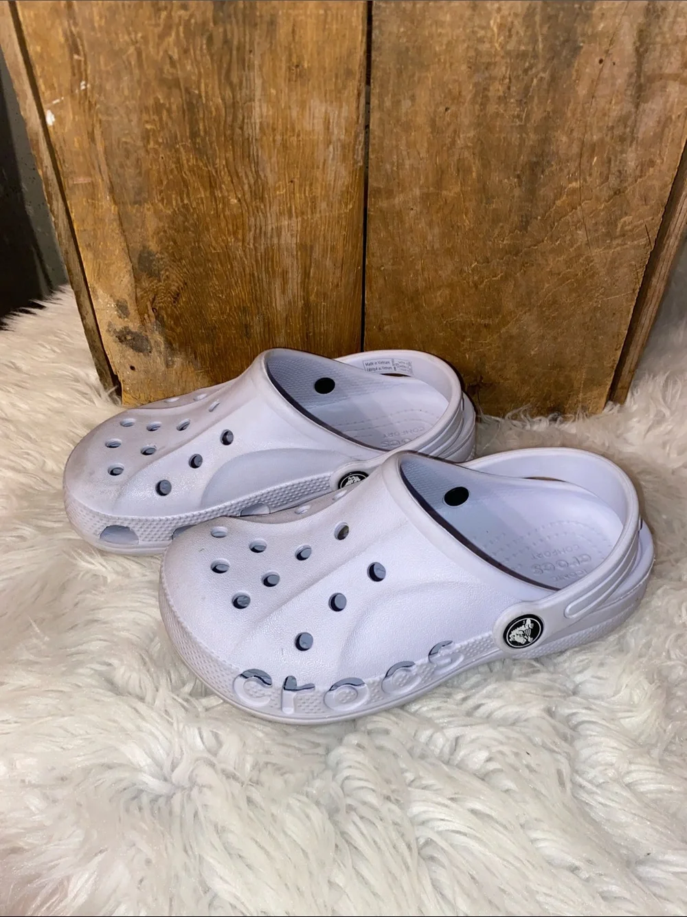 Crocs Gray Slip On Kids Shoes